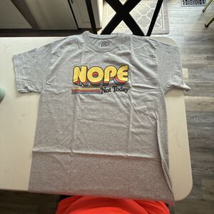 Nope Not Today D.O.M size L Mens Graphic Crew Neck Short Sleeve T-shirt